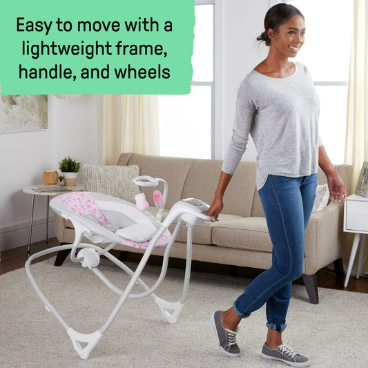 New Ingenuity SimpleComfort Baby Swing (Pink Cassidy)