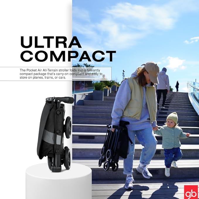 New GB Pockit Air All-Terrain Travel Stroller (Velvet Black)