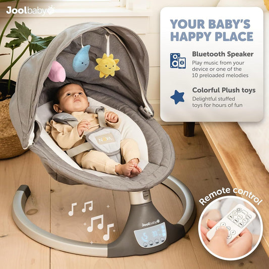 New Jool Baby Nova Swing Motorized Infant Swing (Gray)