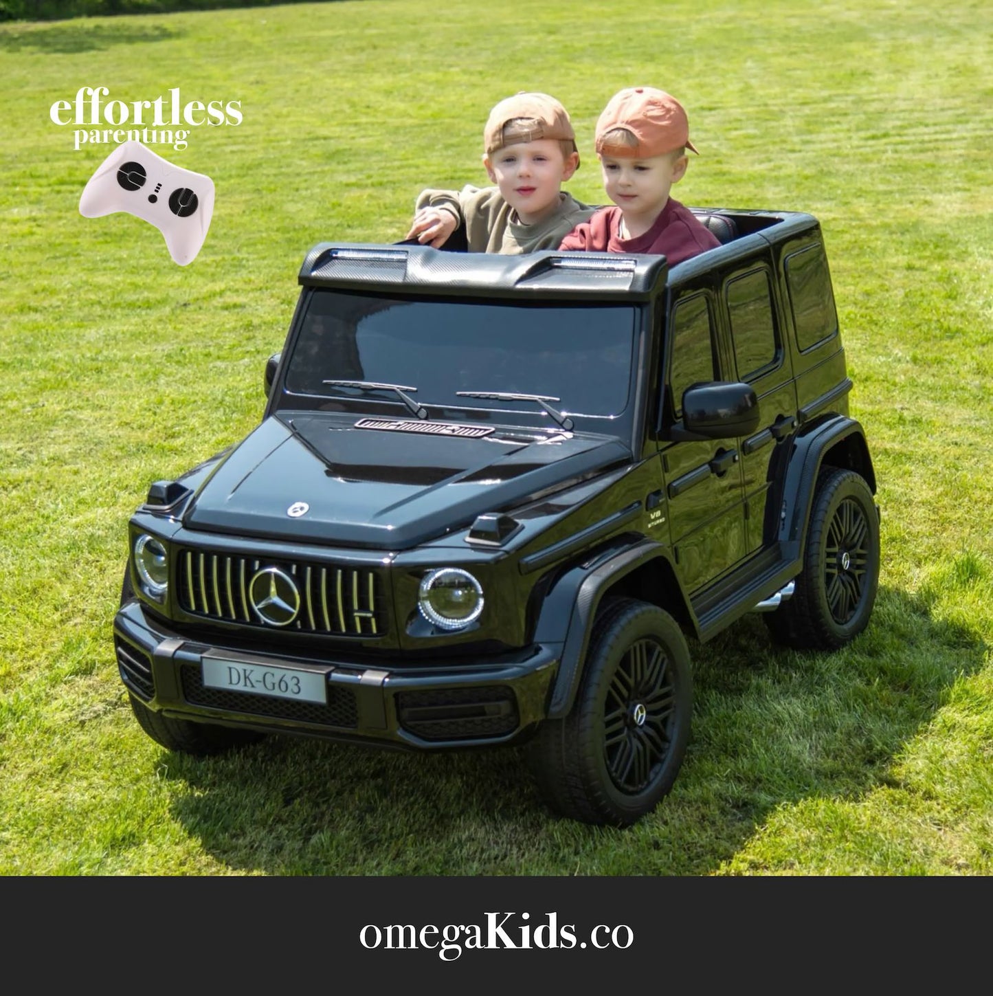 24V 2-Seater Mercedes-AMG G63 Kids Ride On SUV with Remote and Video Screen - White