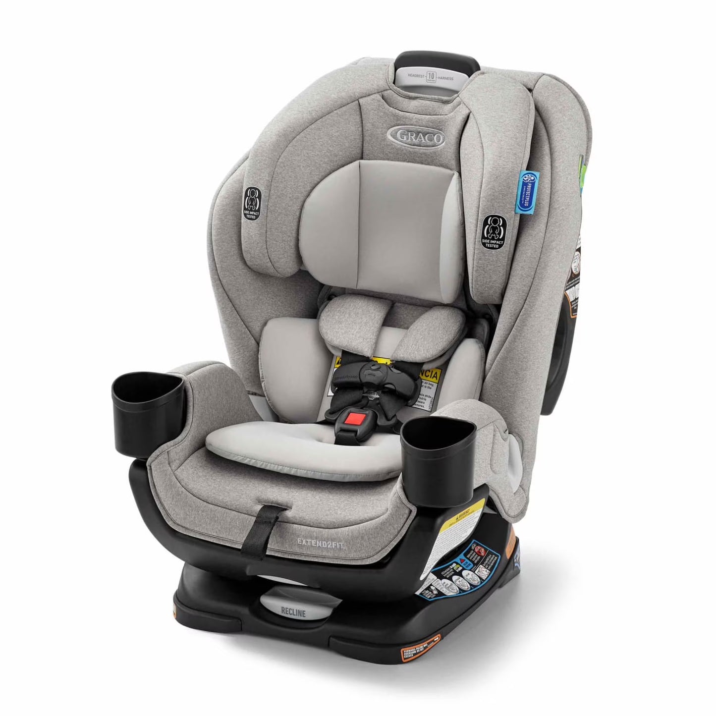 Graco Extend2Fit 3-in-1 Car Seat, Ashten, Grey
