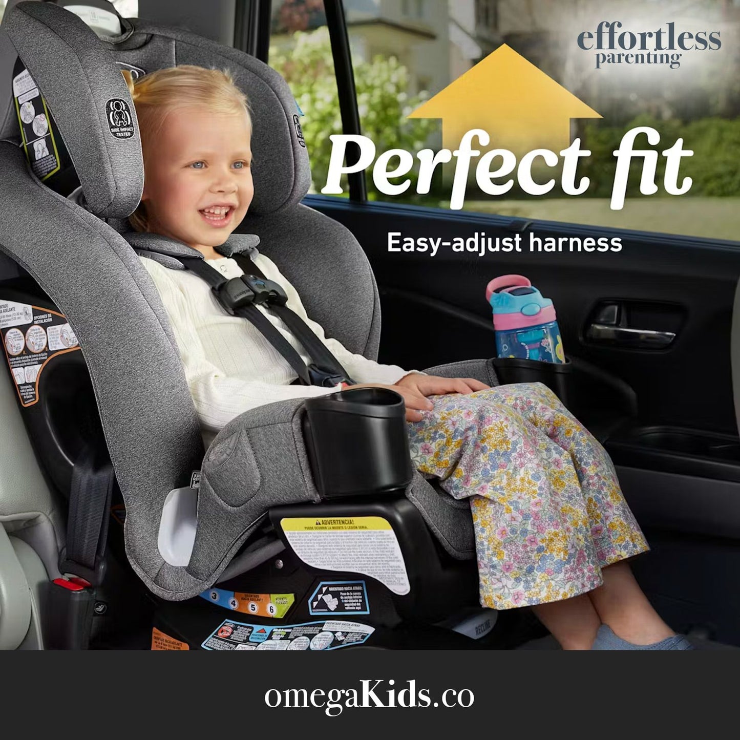 Graco Extend2Fit 3-in-1 Car Seat, Ashten, Grey