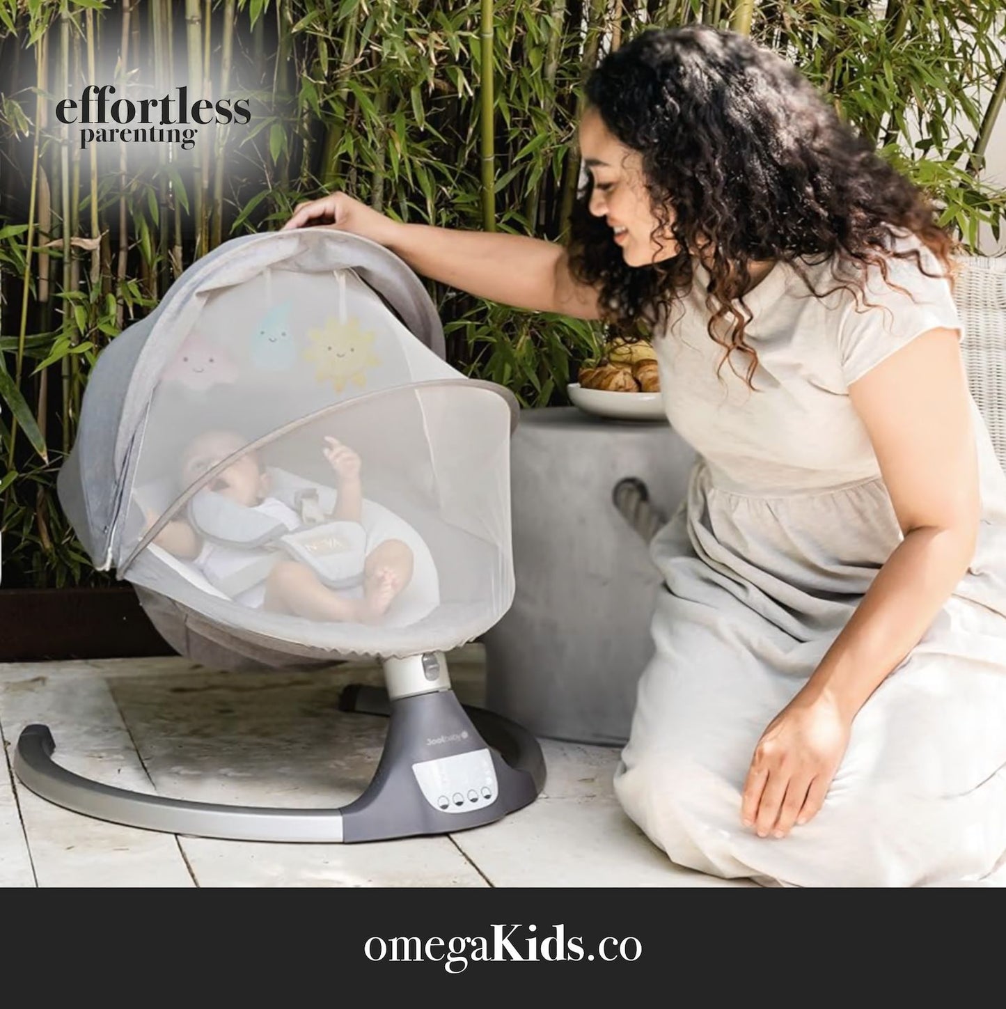 New Jool Baby Nova Swing Motorized Infant Swing (Gray)